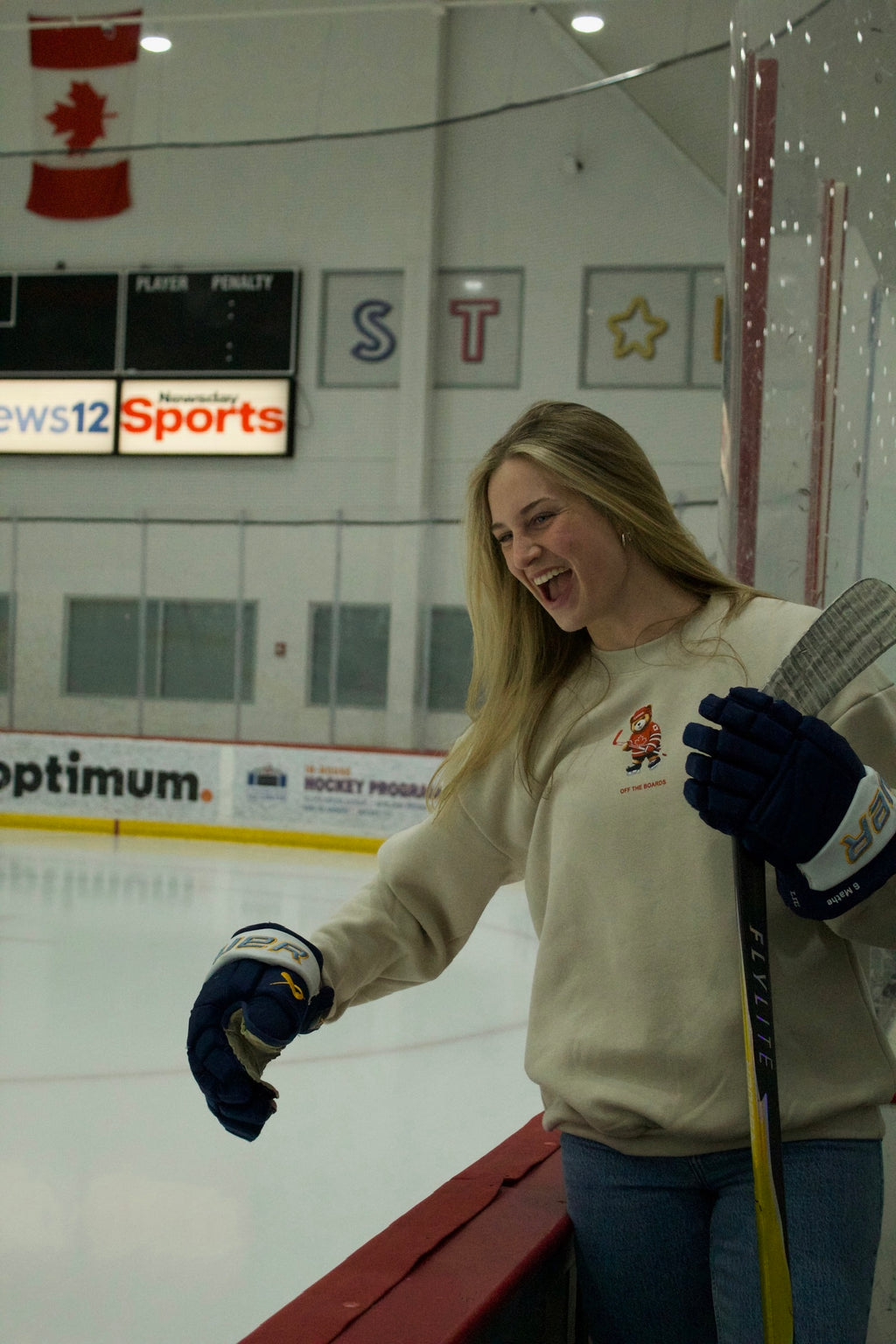 Canada Olympic Hockey Teddy Crewneck