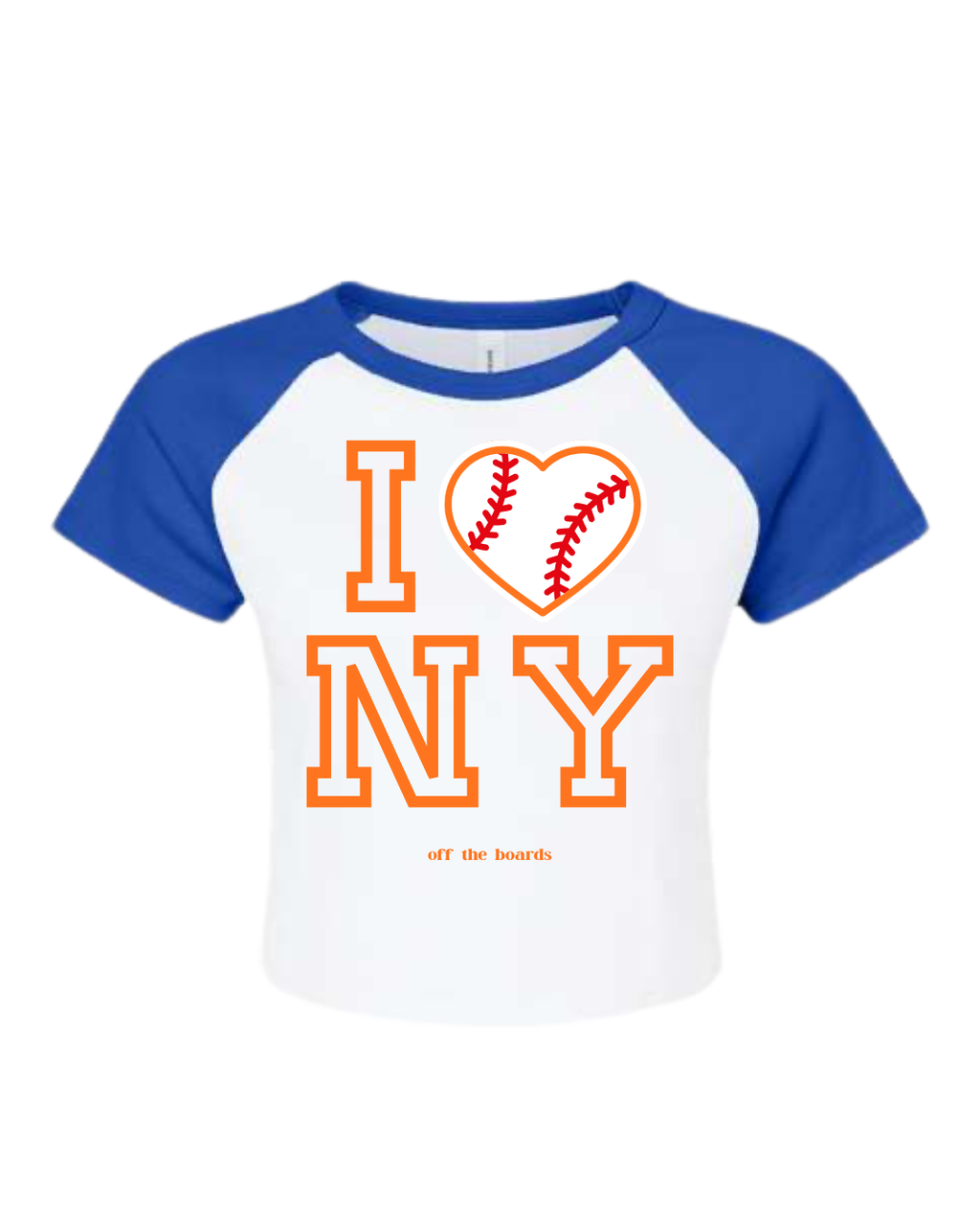 I <3 NY Baseball Baby Tee