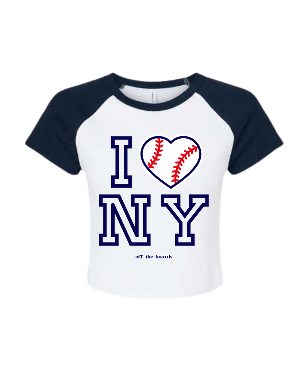 I <3 NY Baseball Baby Tee