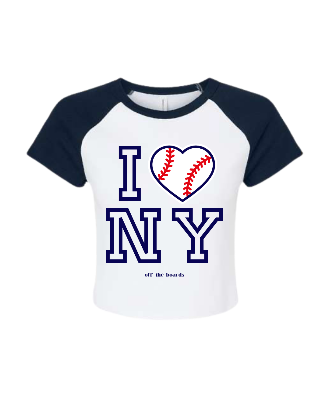I <3 NY Baseball Baby Tee