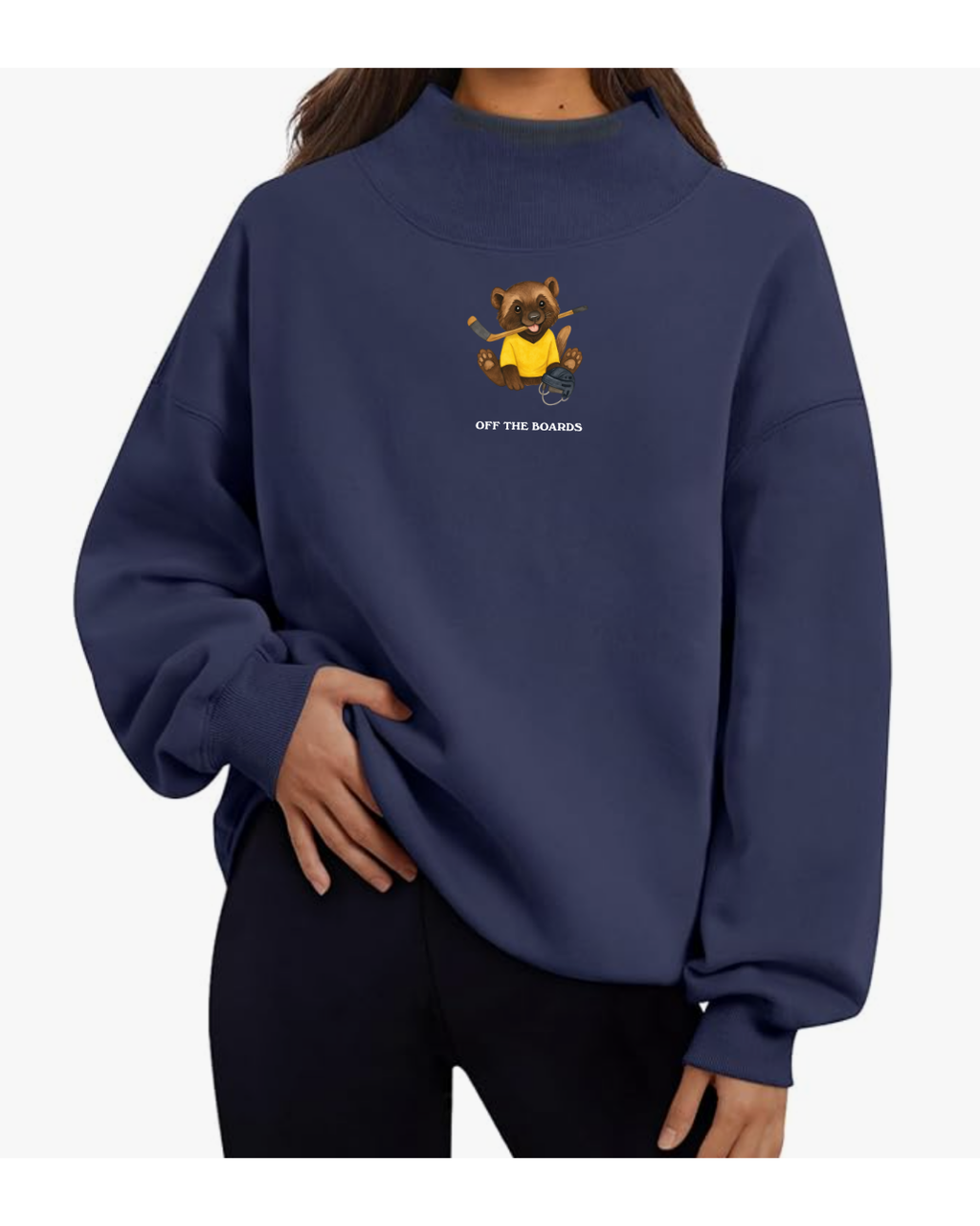 Michigan Baby Wolverine Mockneck