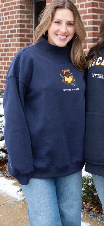 Michigan Baby Wolverine Mockneck