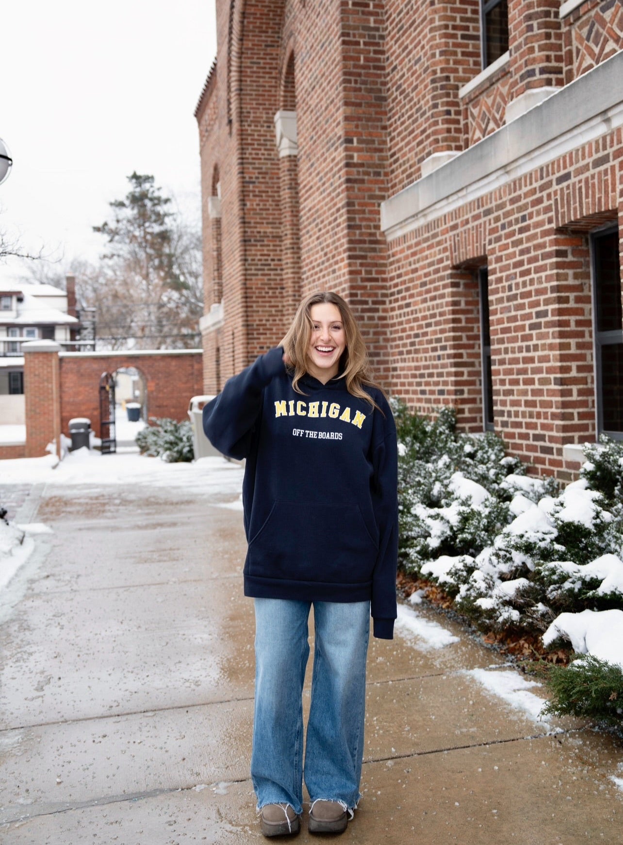 Michigan Navy Core Hoodie