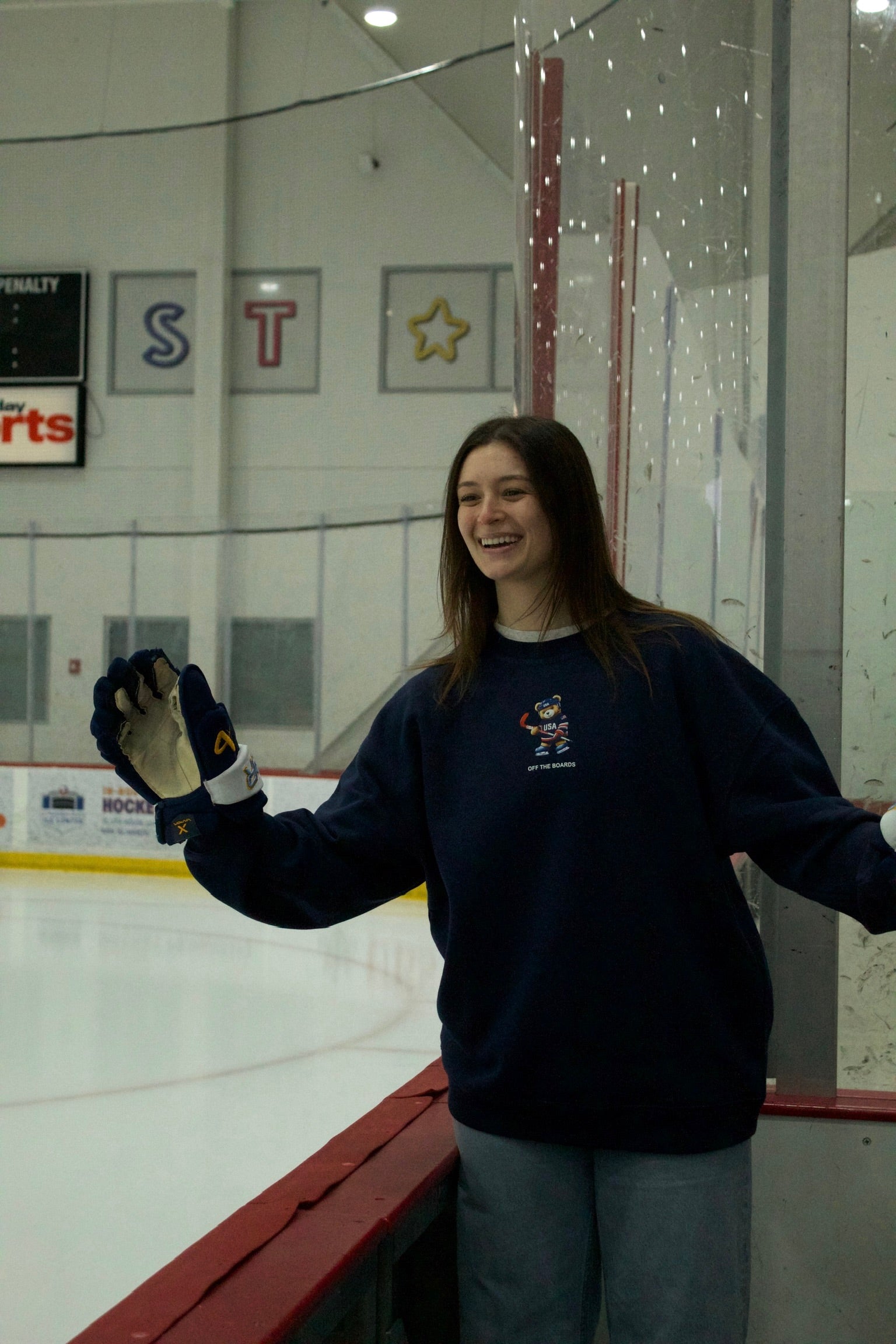 USA Olympic Hockey Teddy Crewneck